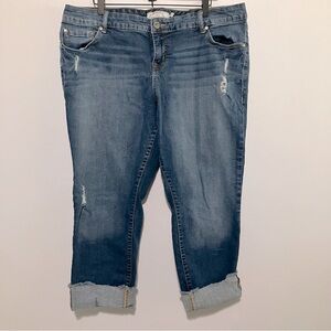 Torrid Jeans Women Plus Size 18 Blue Distressed